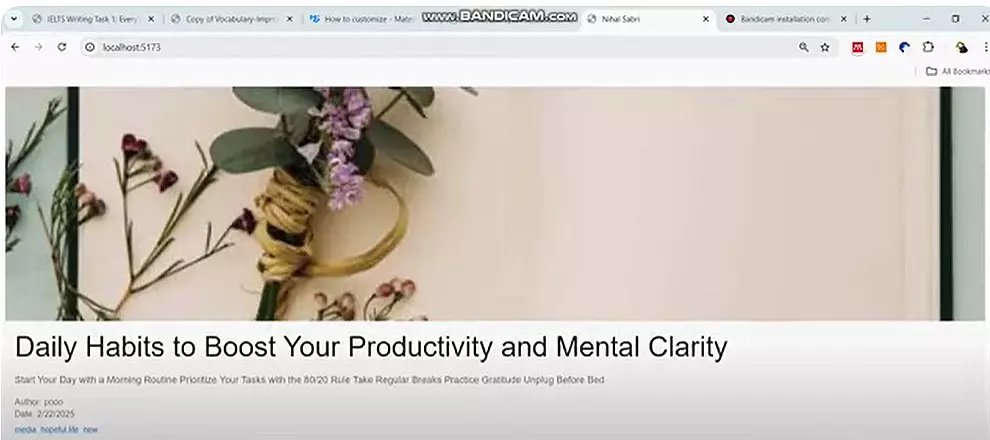 تصميم وتطوير المواقع الأمامية باستخدام الريأكت Frontend Development