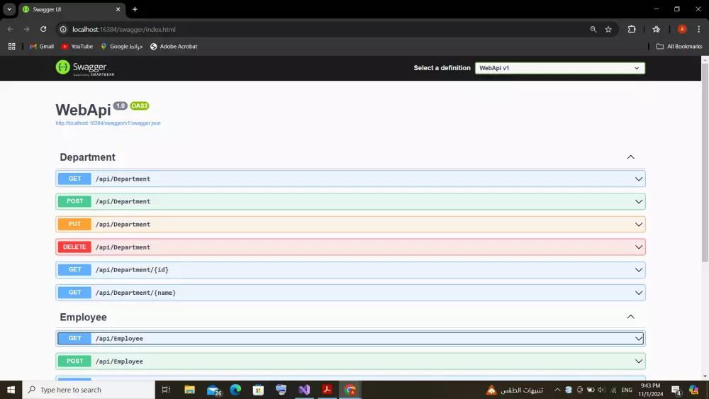 إنشاء RESTful APIs باستخدام Asp .Net Core