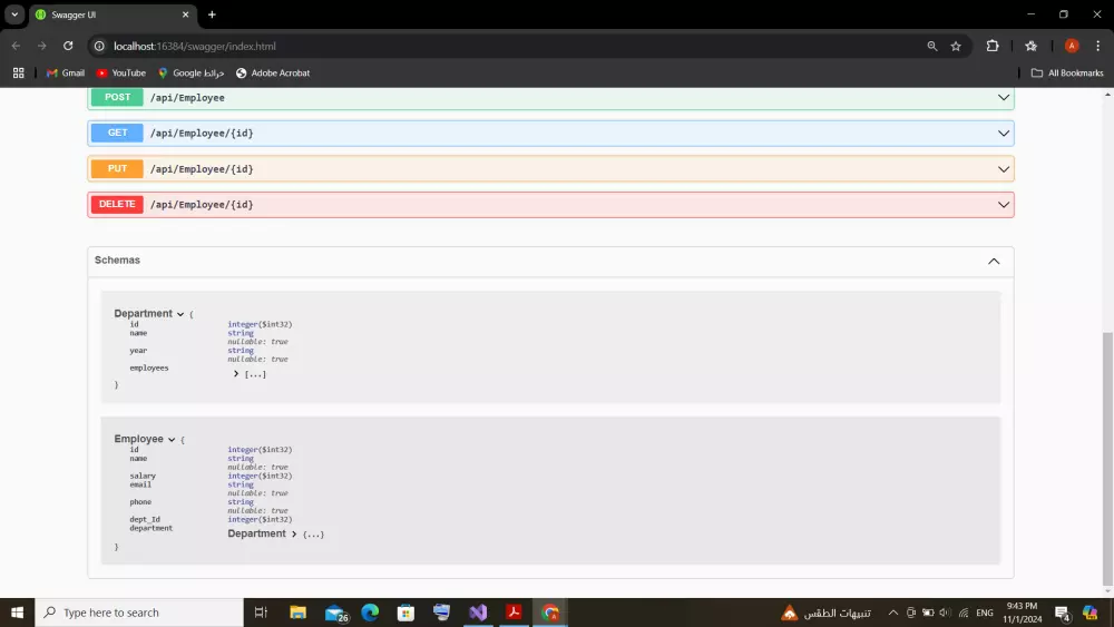 إنشاء RESTful APIs باستخدام Asp .Net Core