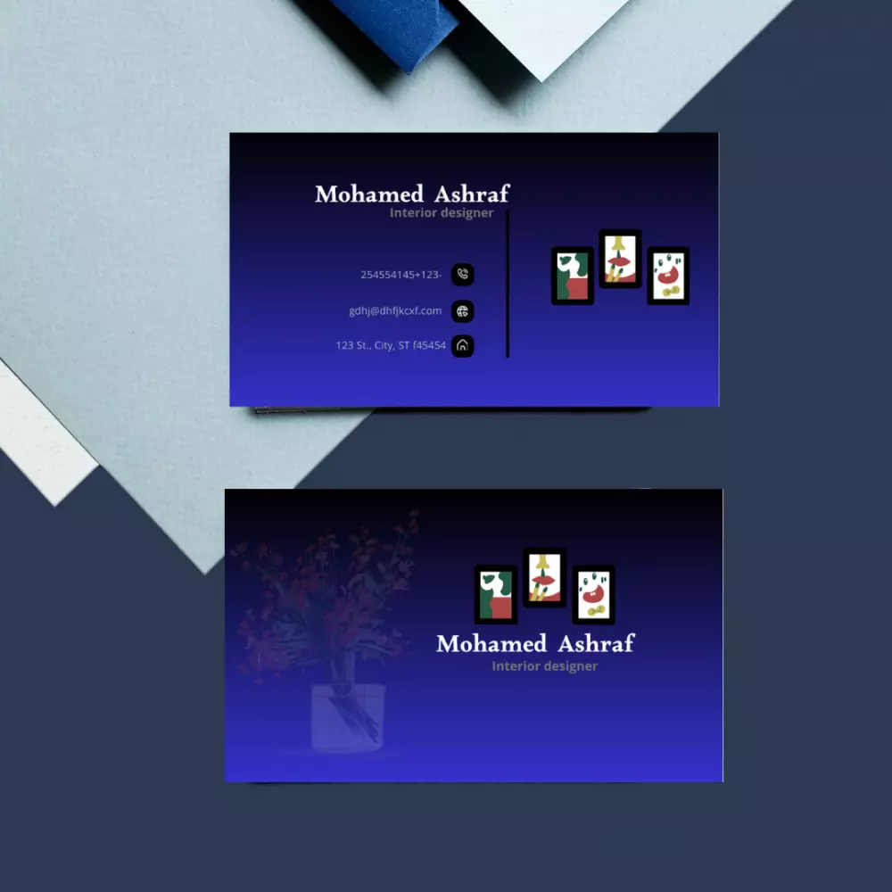 تصميم وانشاء بزنس كارد