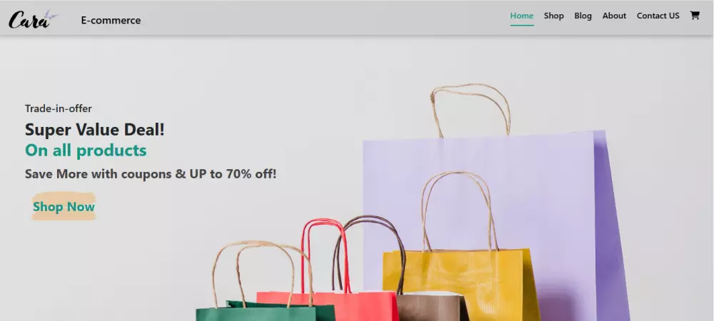 مشروع متجر إلكتروني ديناميكي بواجهة تفاعلية وسهلة التعديل