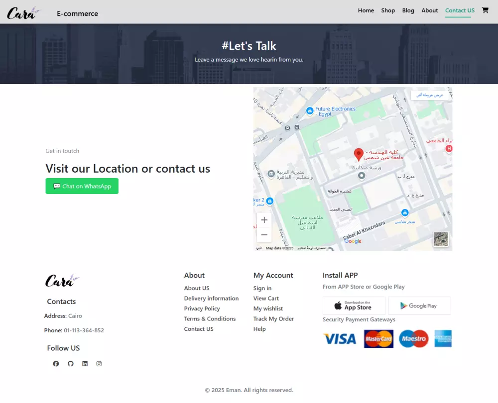 مشروع متجر إلكتروني ديناميكي بواجهة تفاعلية وسهلة التعديل