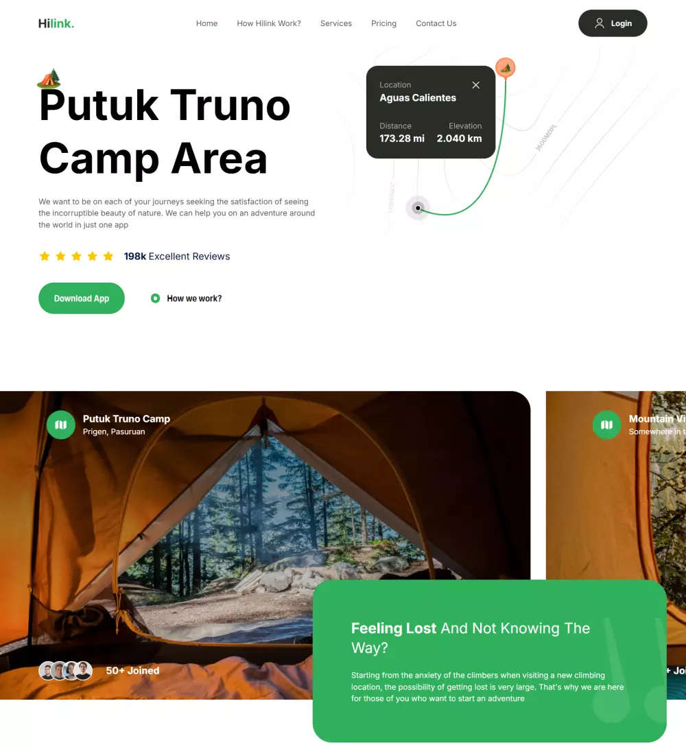 بناء موقع باستخدام Next.js / React و يحتوي الموقع علي اربع اقسام مختلفه
