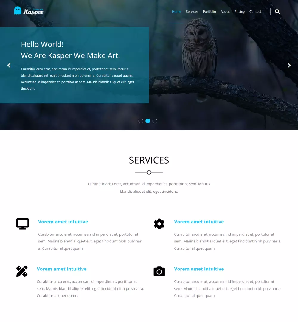 بناء موقع HTML/CSS و يحتوي الموقع علي اربع اقسام مختلفه