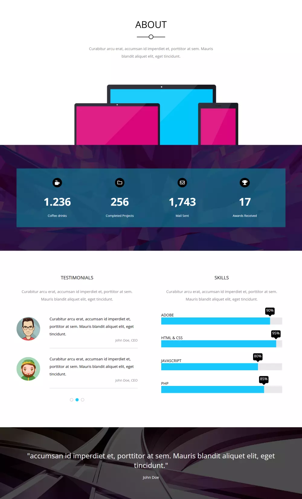 بناء موقع HTML/CSS و يحتوي الموقع علي اربع اقسام مختلفه