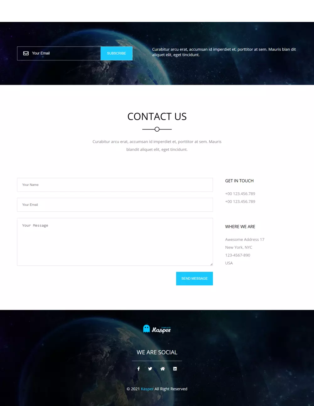 بناء موقع HTML/CSS و يحتوي الموقع علي اربع اقسام مختلفه