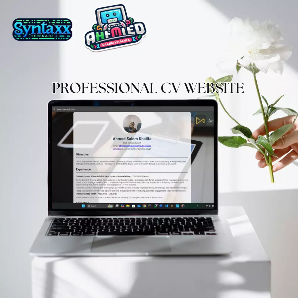 هصمملك 1 صفحة ويب تحتوي على 8 أجزاء وهم ( البيانات الرئيسية والهدف والخبرة والتعليم والمهارات واللغات والشهادات والاهتمامات ) مقابل 5 دولار