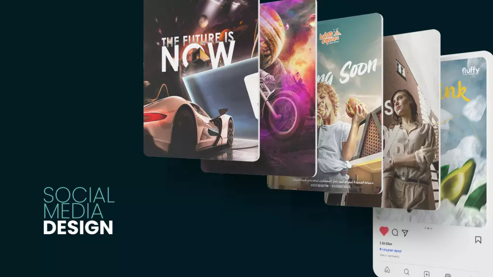 تصميم 1 بوست سوشيال ميديا احترافي
