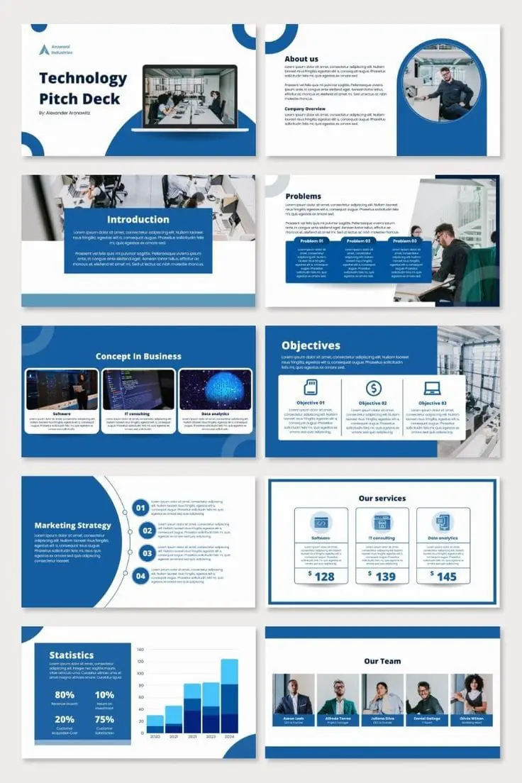 إعداد وتصميم عروض PowerPoint احترافية باللغة العربية أو الإنجليزية