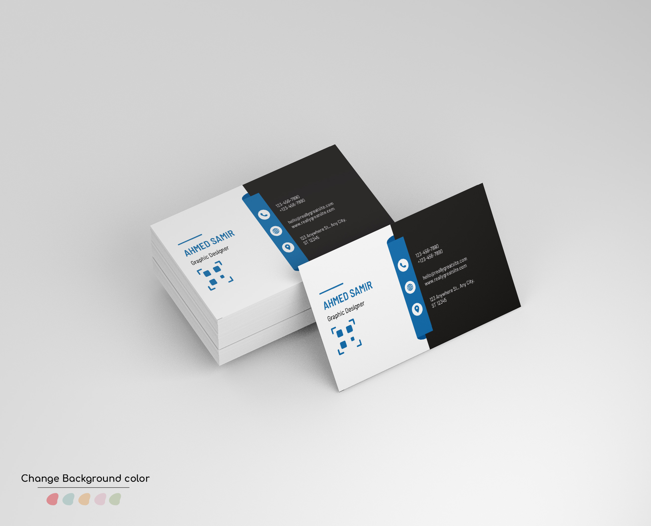 تصميم بطاقة اعمال Business Card بشكل احترافي ومميز