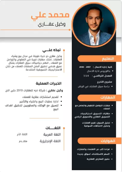 تصميم سيرة ذاتيه احترافية انجليزىة او عربية