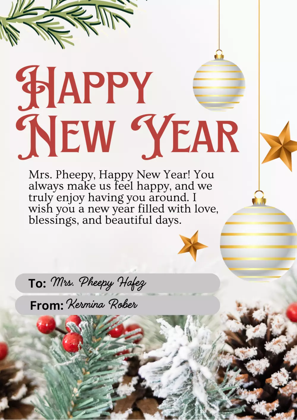 صمّم و اكتب كروت تهنئة مميزة لأي مناسبة - الكريسماس، السنة الجديدة، وأي مناسبة خاصة!