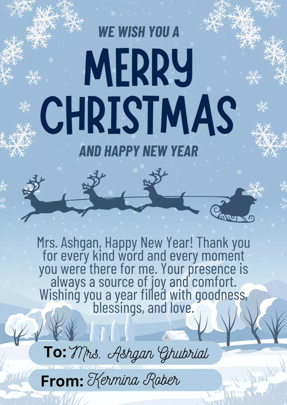 صمّم و اكتب كروت تهنئة مميزة لأي مناسبة - الكريسماس، السنة الجديدة، وأي مناسبة خاصة!