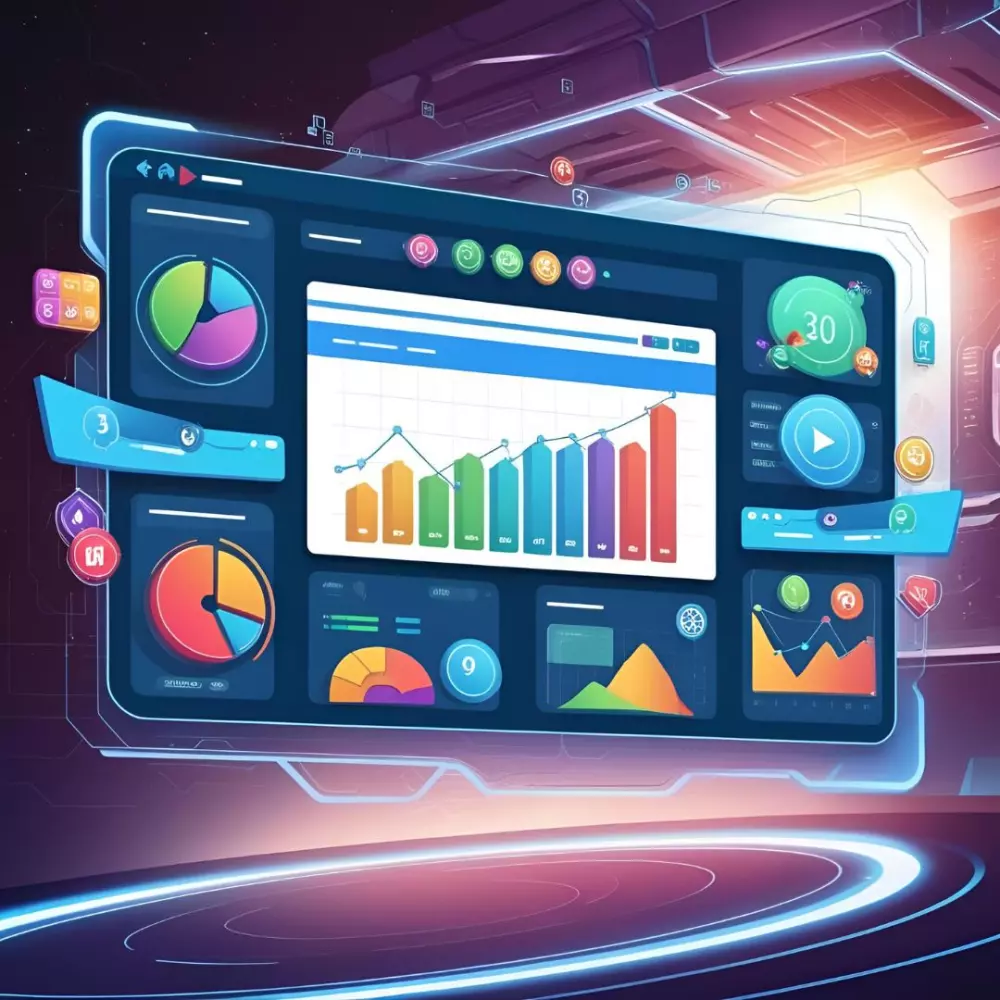 تصميم موقع إلكترونى بلوحة تحكم