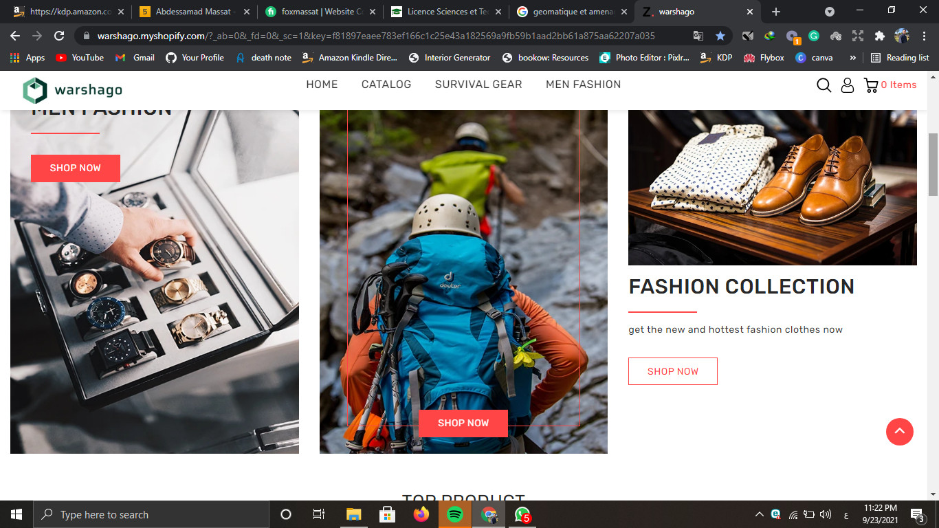 بناء متجر إلكتروني شوبيفاي shopify