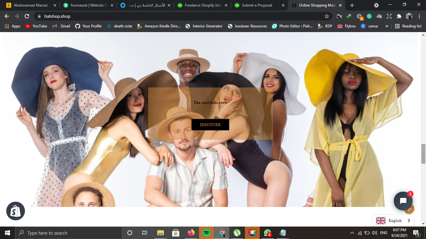 بناء متجر إلكتروني شوبيفاي shopify