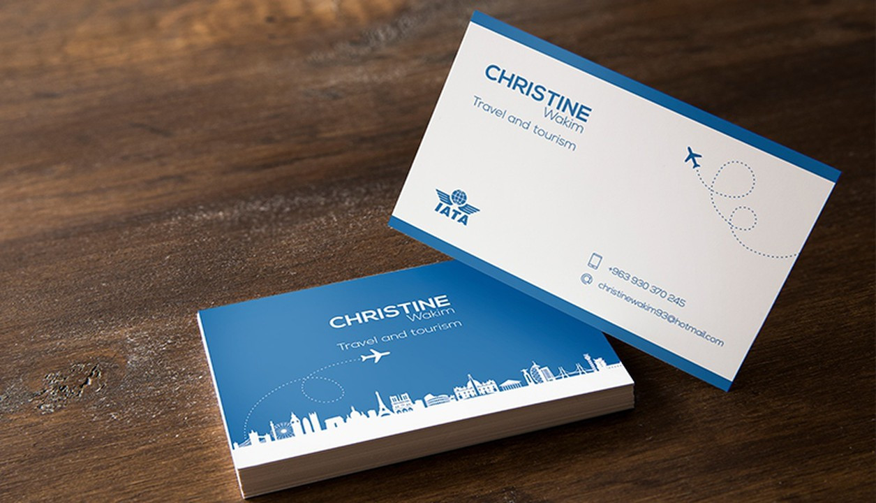 تصميم كارت شخصي إحترافي من وجهين (business card)
