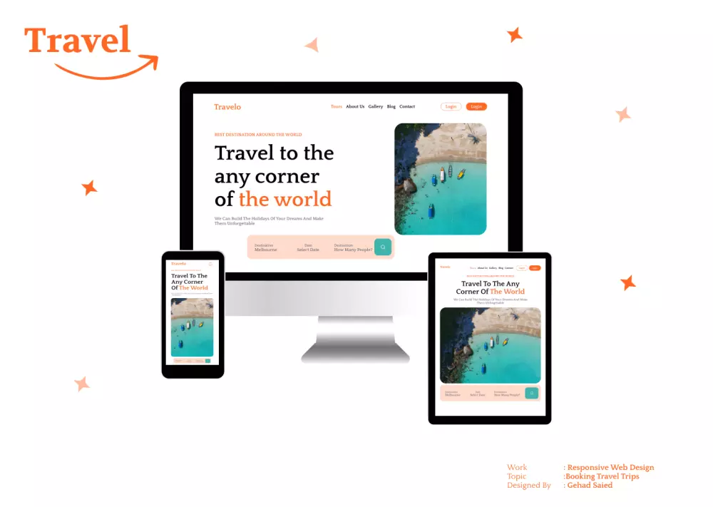واجهة ويب متجاوبة تعمل على الموبايل والتابلت باحترافية