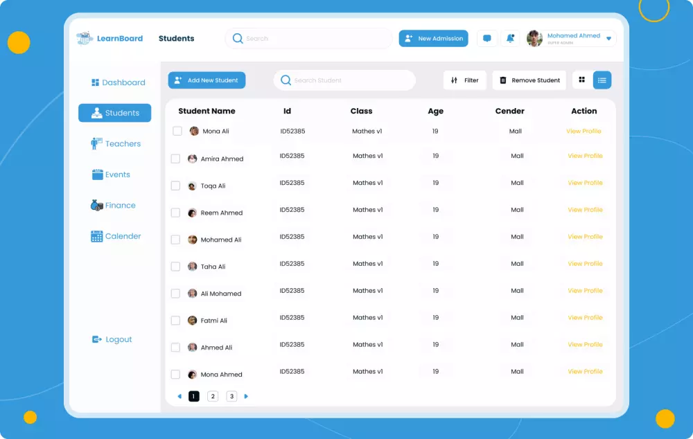 تصميم داش بورد احترافي وعصري لإدارة البيانات بسهولة وفعالية
