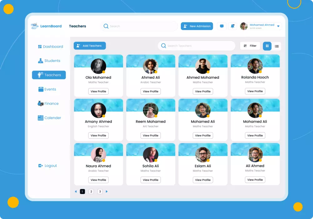 تصميم داش بورد احترافي وعصري لإدارة البيانات بسهولة وفعالية