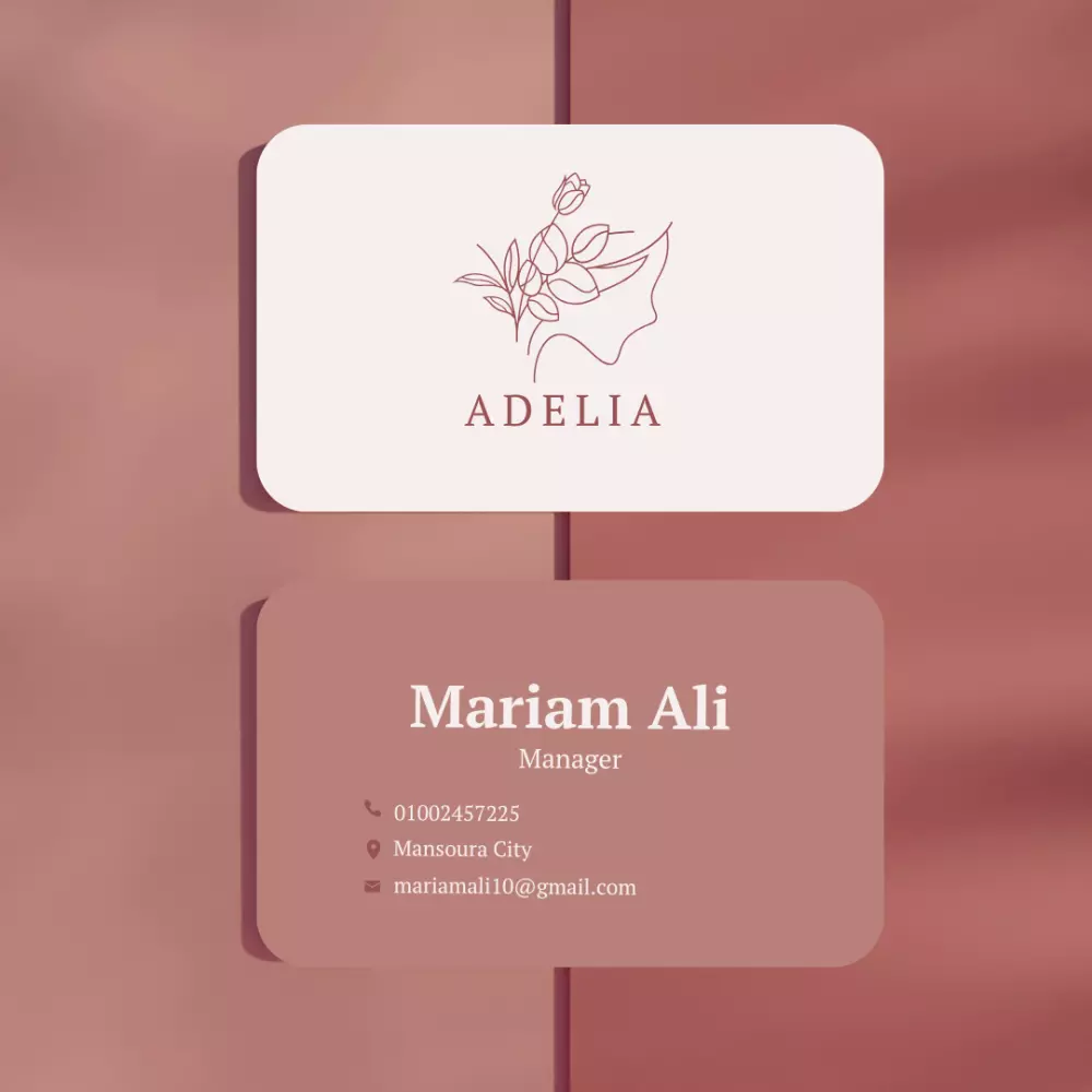 تصميم كارت لعملك بشكل راقي للمؤسسة الخاصة بك من وجهين ( business card ).