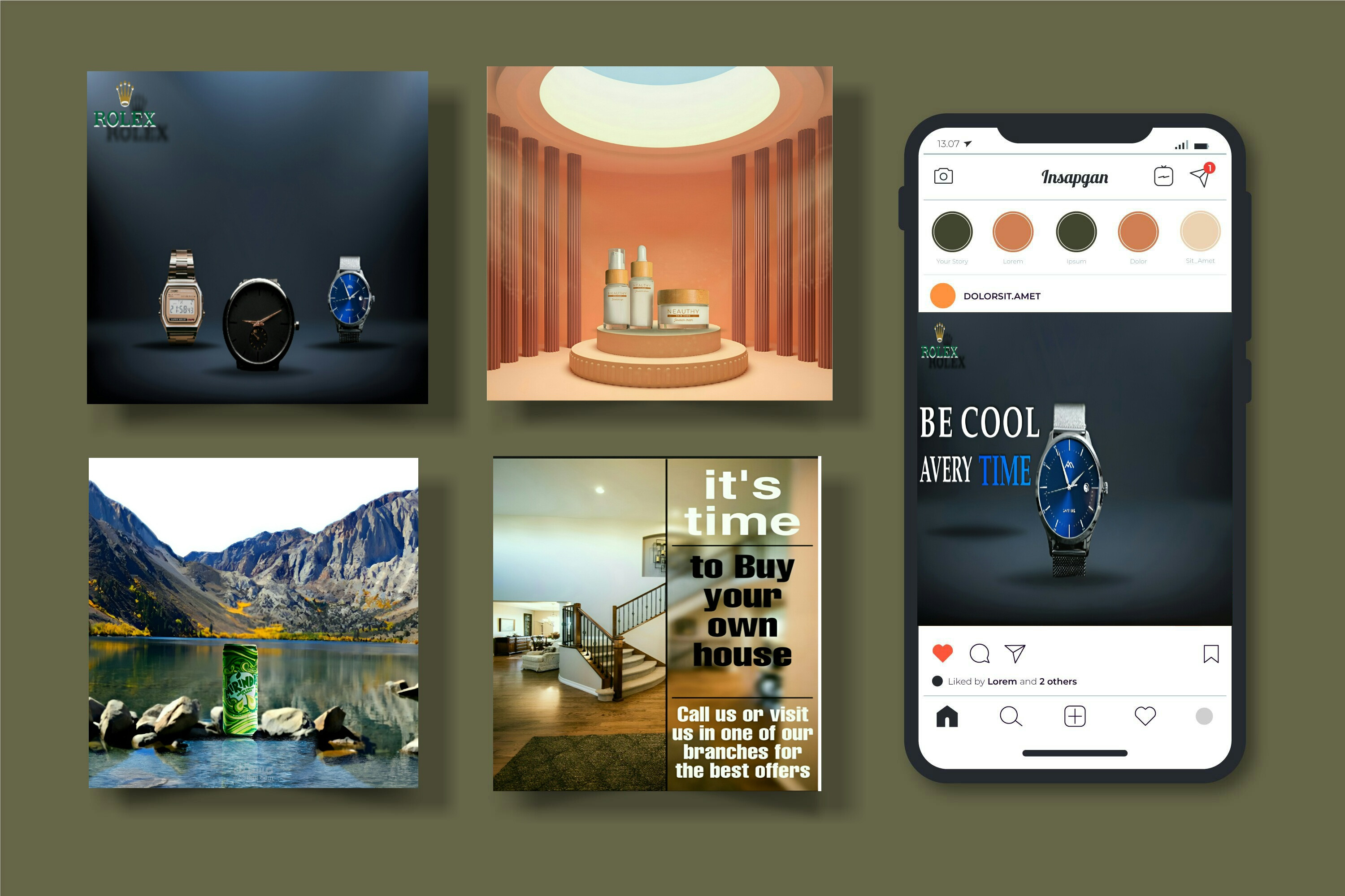 تصميم بوستات اعلانية لمواقع التواصل