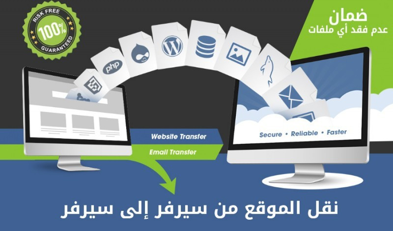 نقل و رفع موقعك من إستضافة الى إستضافة أخرى