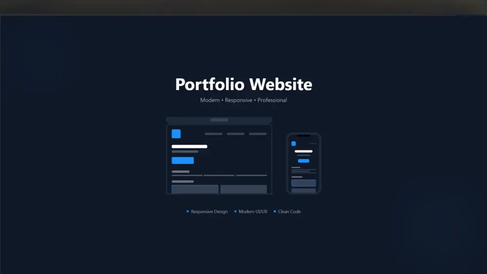 تطوير موقع شخصي بورتفوليو احترافي باستخدام HTML وCSS وBS