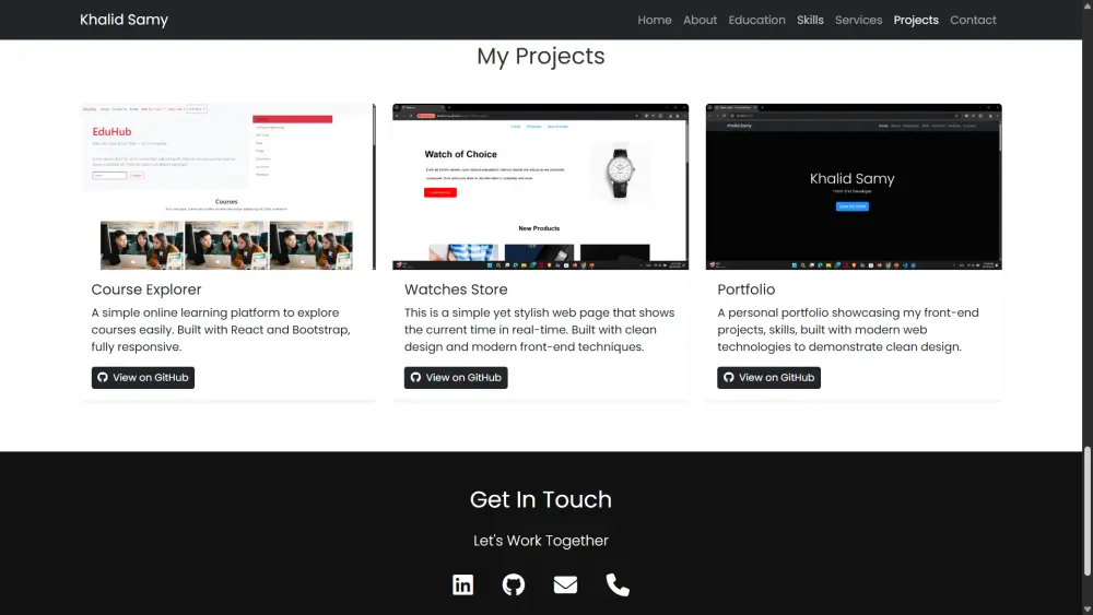 تطوير موقع شخصي بورتفوليو احترافي باستخدام HTML وCSS وBS