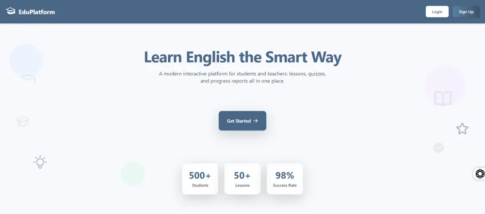 تصميم منصة تعليمية متكاملة (E-Learning Platform)