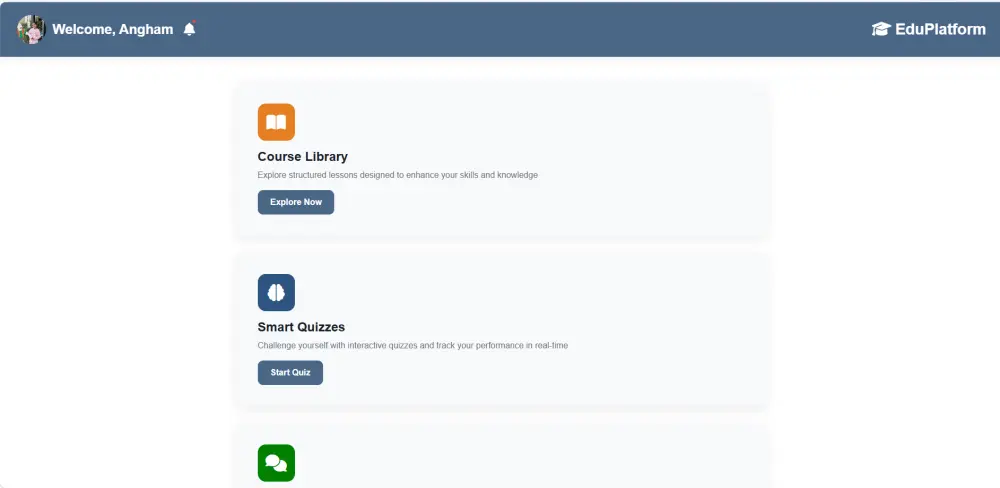 تصميم منصة تعليمية متكاملة (E-Learning Platform)
