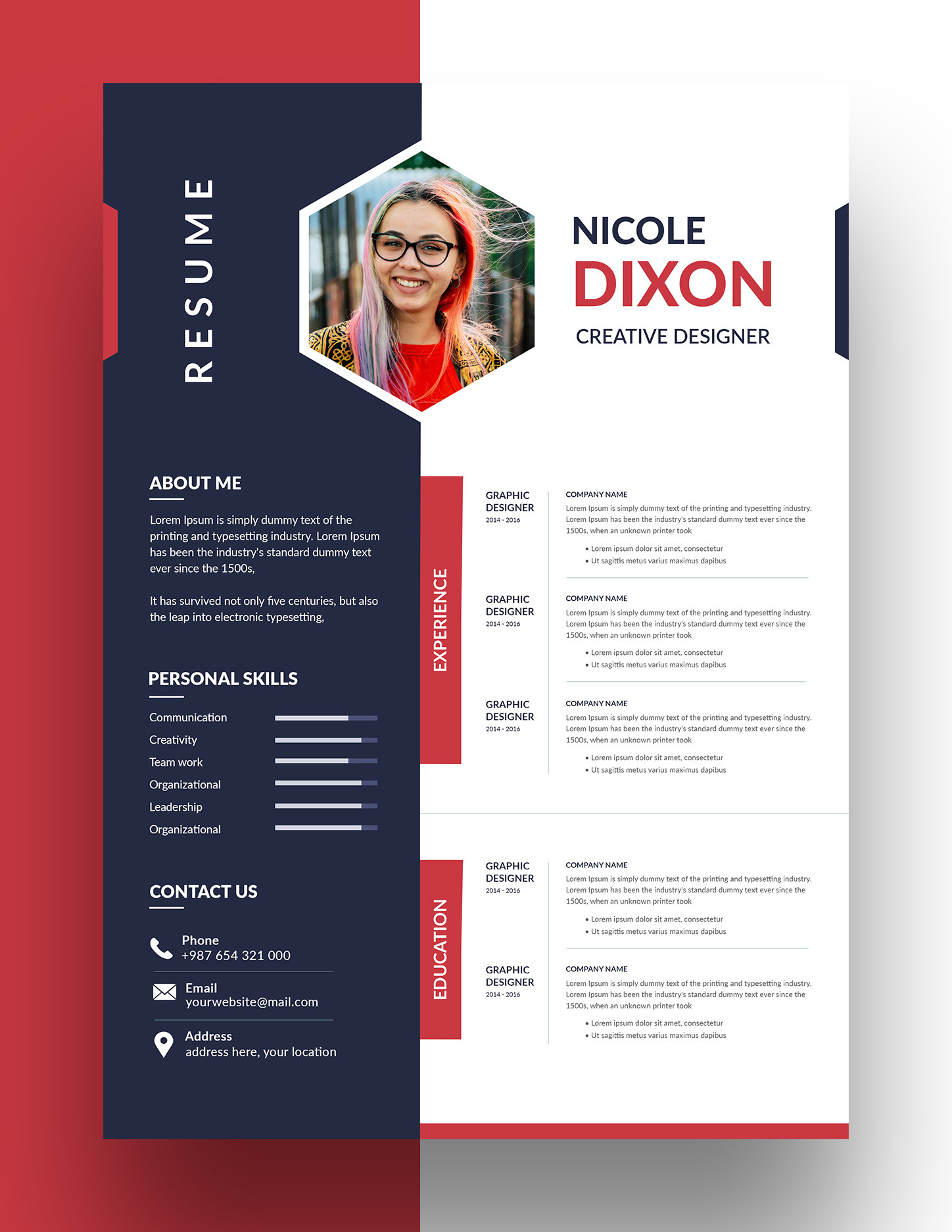 بقدم لحضراتكم خدمة تصميم السيرة الذاتية "Cv"