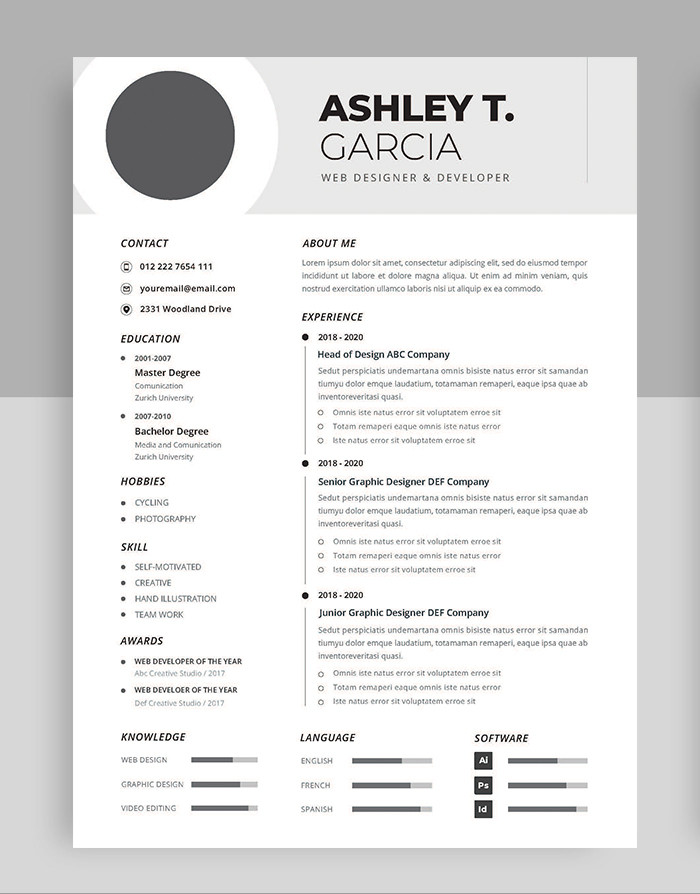 بقدم لحضراتكم خدمة تصميم السيرة الذاتية "Cv"