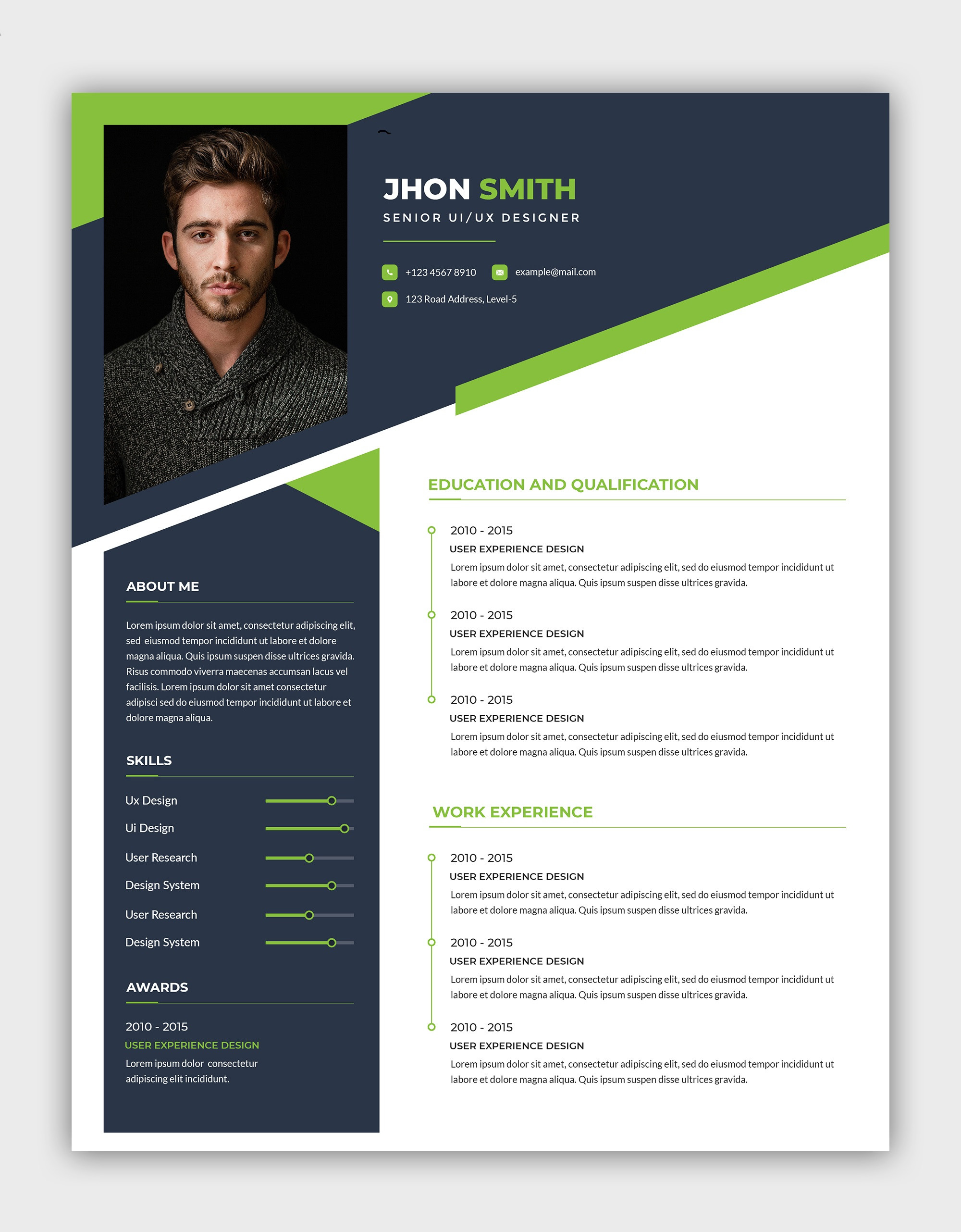 بقدم لحضراتكم خدمة تصميم السيرة الذاتية "Cv"