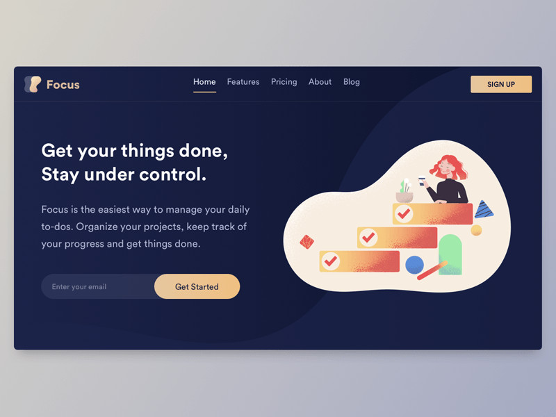 تصميم صفحة هبوط landing page