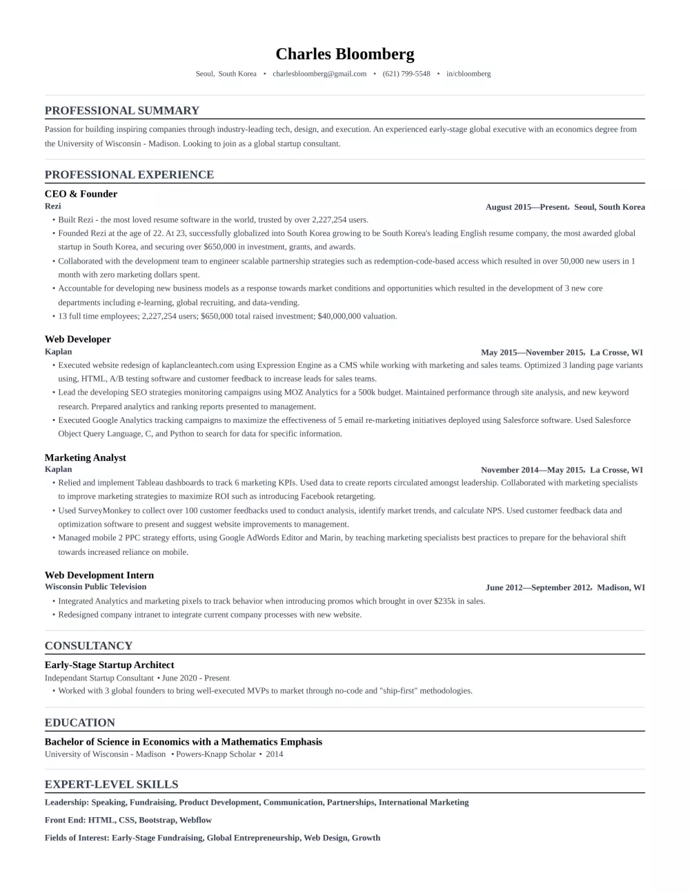 كتابة و تصميم سيرة ذاتية Resume / CV احترافية متوافقة مع نظام الـ ATS و تصميم Cover Letter و إنشاء LinkedIn احترافي.