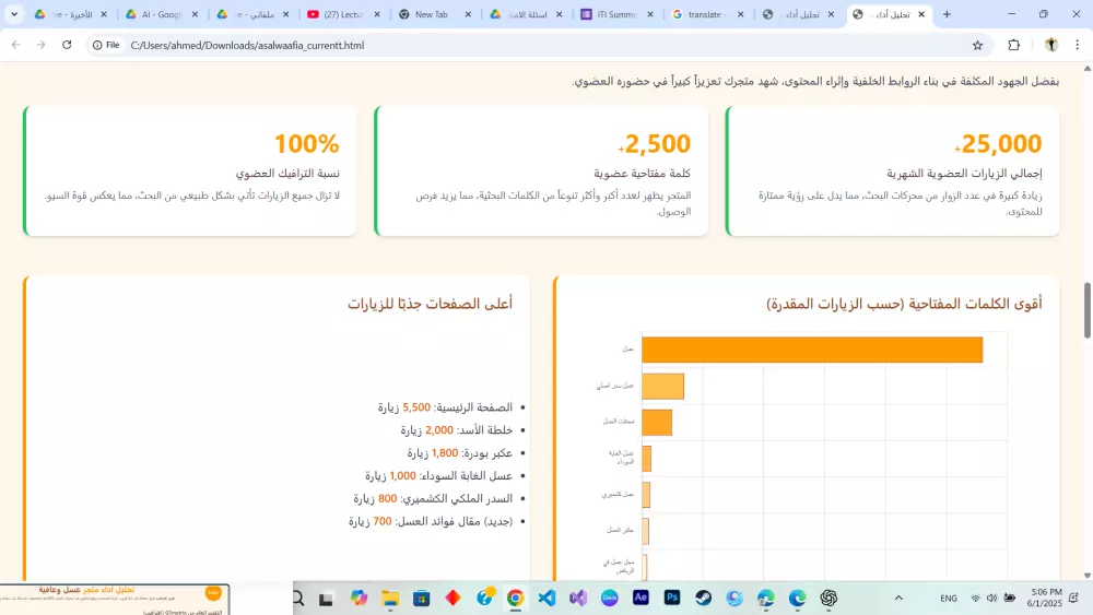 تقرير شامل لموقعك أو متجرك الإلكتروني + تحليل السيو واكتشاف الأخطاء