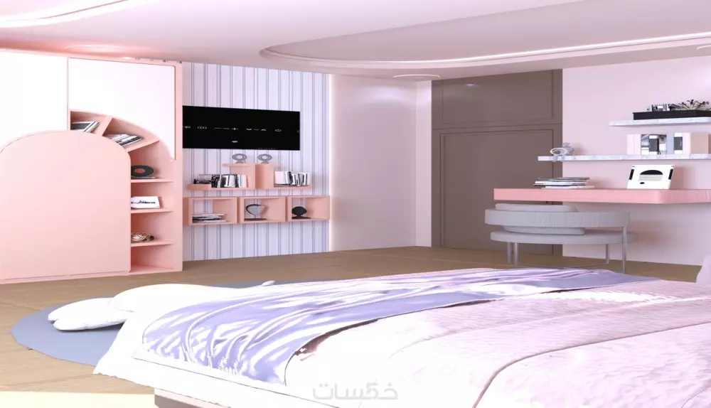 تصميم داخلي للغرف بدقة واهتمام بالتفاصيل