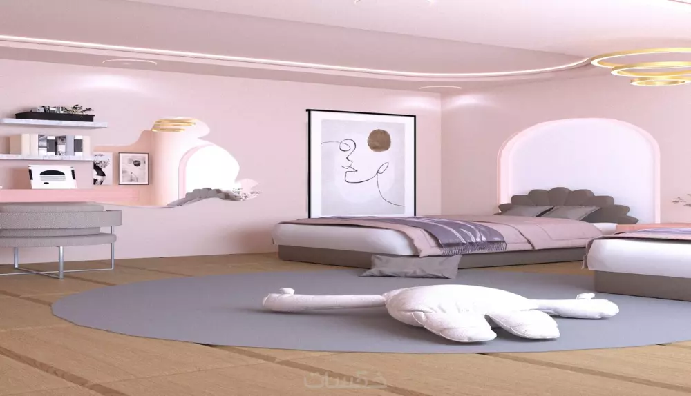 تصميم داخلي للغرف بدقة واهتمام بالتفاصيل