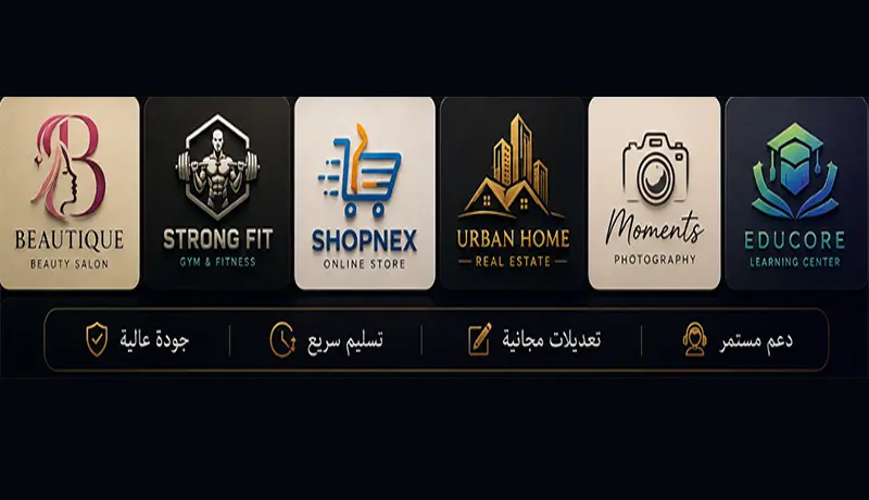 تصميم لوجو احترافي باستخدام AI مع تعديلات يدوية