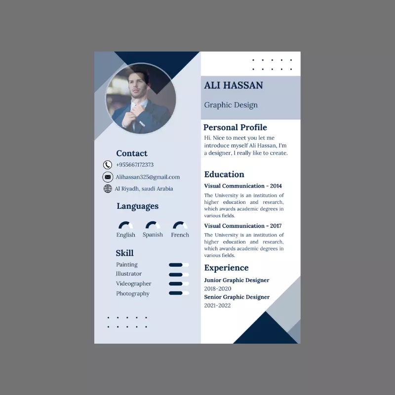 كتابة سيرة ذاتية احترافية بالعربي أو الإنجليزي