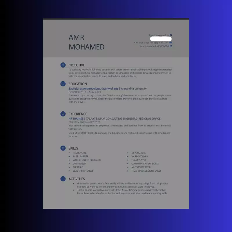 كتابة سيرة ذاتية احترافية بالعربي أو الإنجليزي