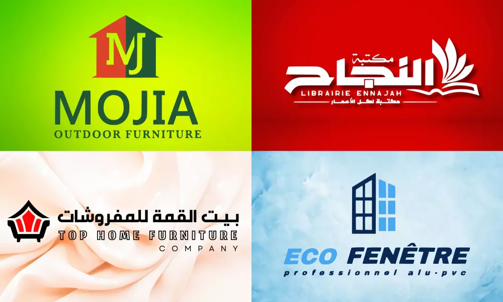 تصميم شعار احترافي لعلامتك التجارية أو لنشاطك التجارية.