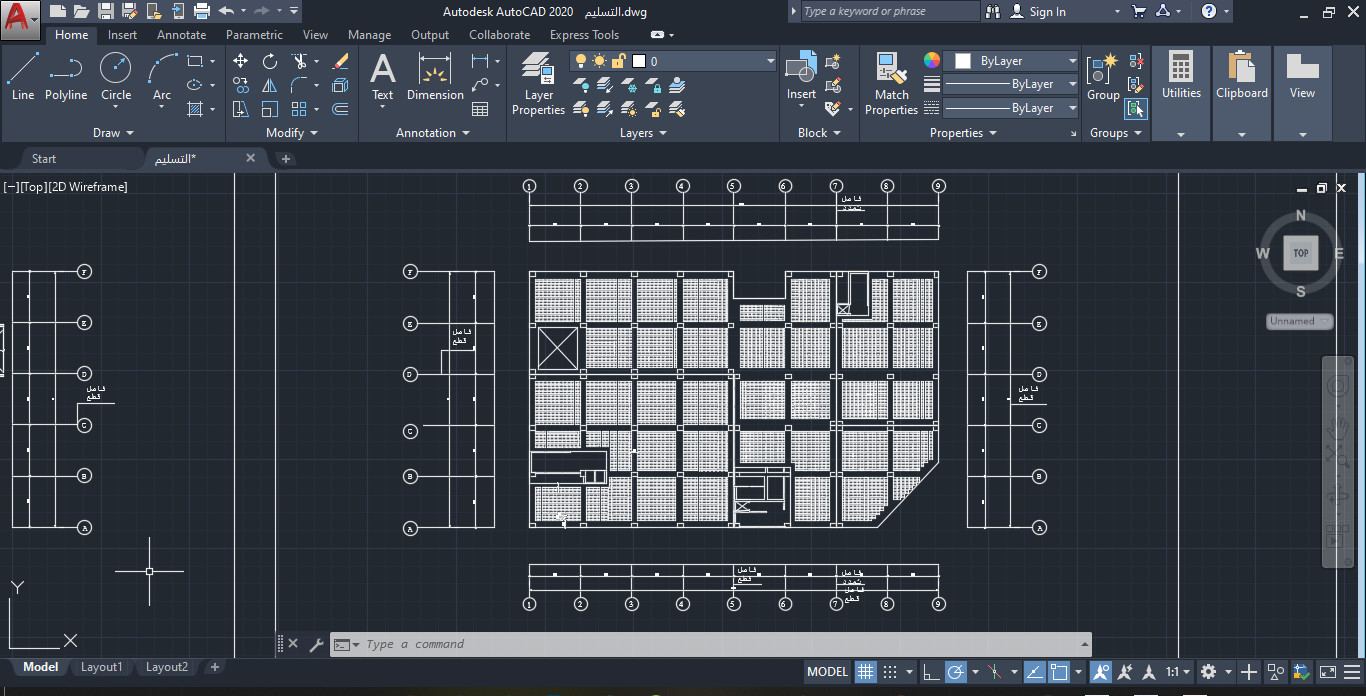 نقل ورسم كافة المخططات المعمارية على برنامج autocad