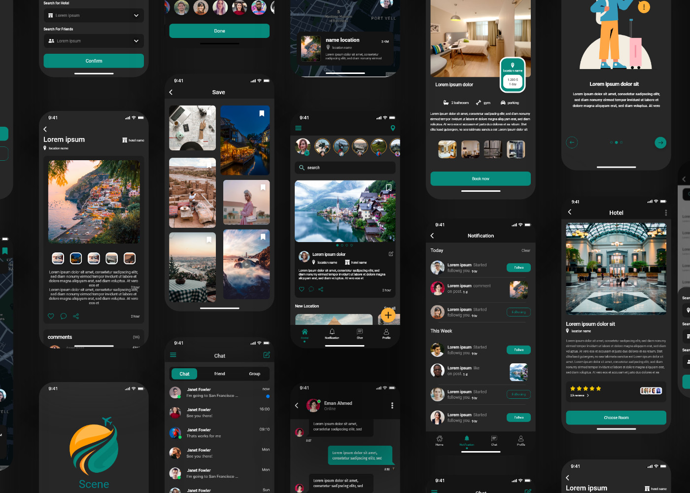 تصميم واجهات المستخدم , اندويد . أيفون UI/UX Design