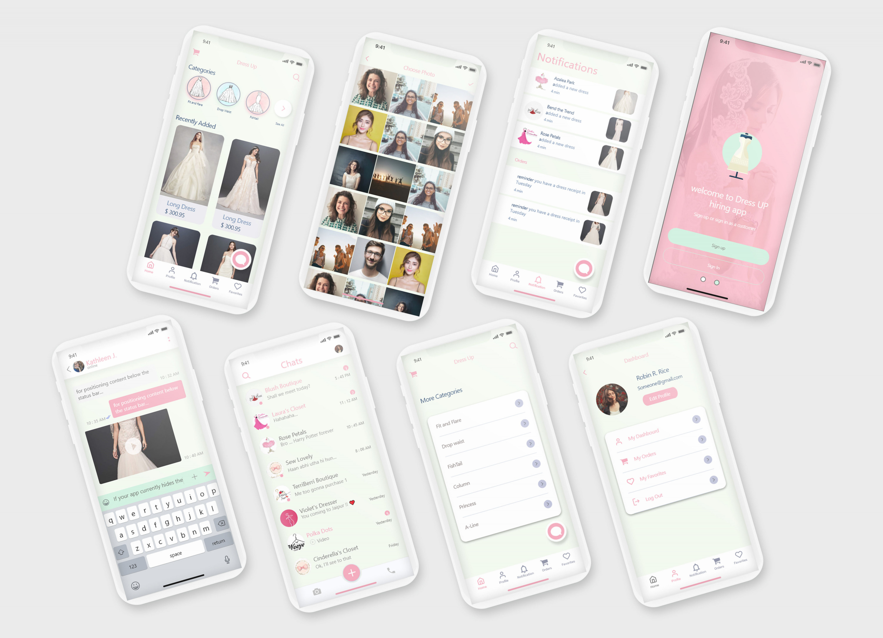 تصميم واجهات المستخدم , اندويد . أيفون UI/UX Design