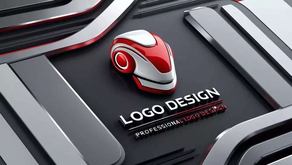 تصميم شعارات ثلاثية الأبعاد بجودة عالية (3D Logos - PNG Format)