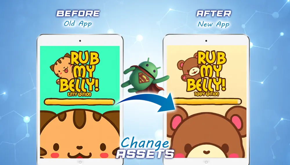 تعديل تطبيق أندرويد Re-skin حسب الطلب