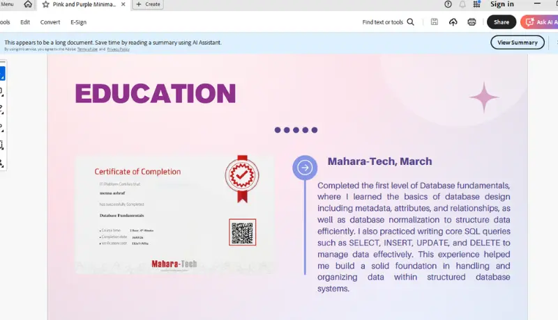 تصميم بورتفوليو(portfolio)