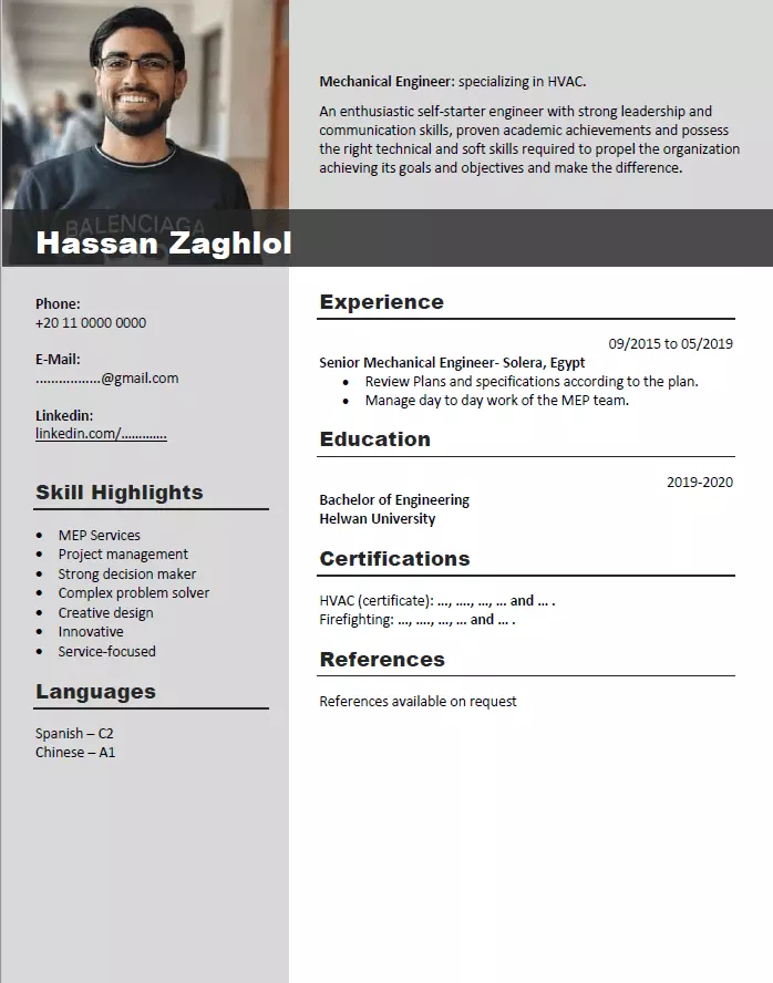 كتابة وتصميم سيرة ذاتية احترافية CV